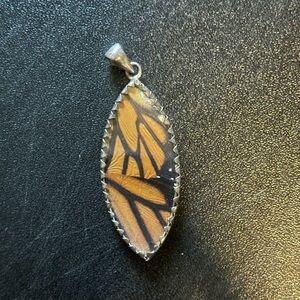 Monarch Butterfly Wing Pendant